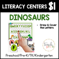 Dinosaur Literacy Centers/Find & Cover the Letters