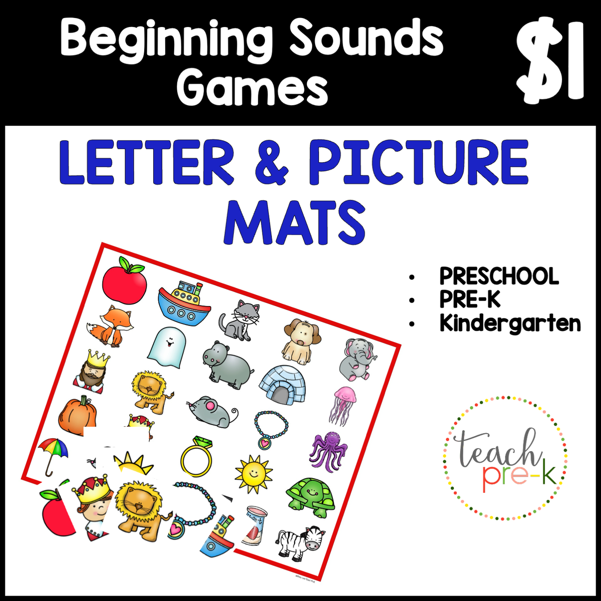 Alphabet Resources/Letter & Picture Mats