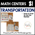 Transportation Math Centers/Find & Dot, or Cover the Number