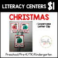 Christmas Literacy Centers/Lowercase Letter Clip