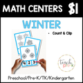 Winter Math Centers/Count & Clip