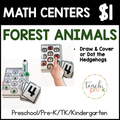 Forest Animals Math Centers/Number Seek & Find, & Stack & Count