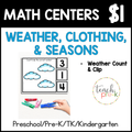 Weather Math Centers/Count & Clip