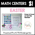 Easter Math Centers/Draw & Cover or Dot the Numbers