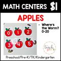 Apple Math Centers/Find the Worms