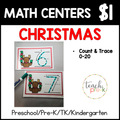 Christmas Math Centers/Count & Trace