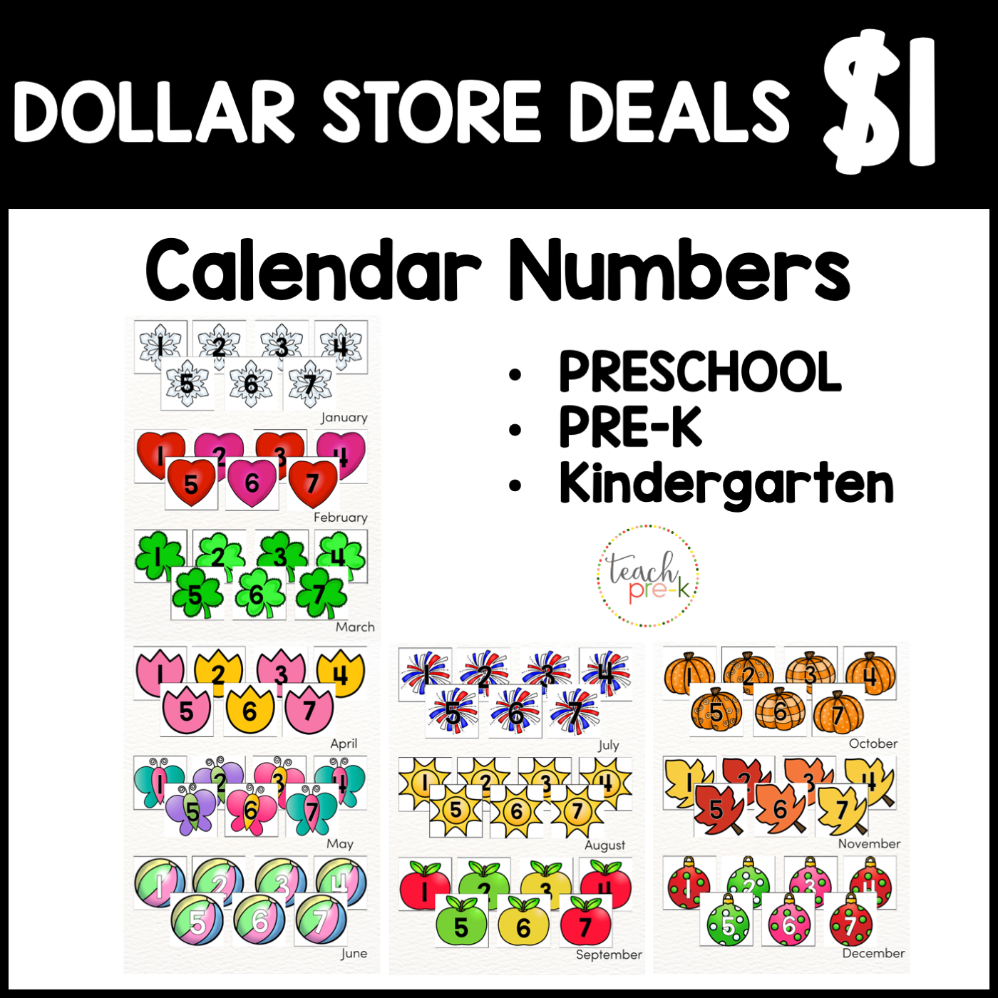 Calendar Numbers