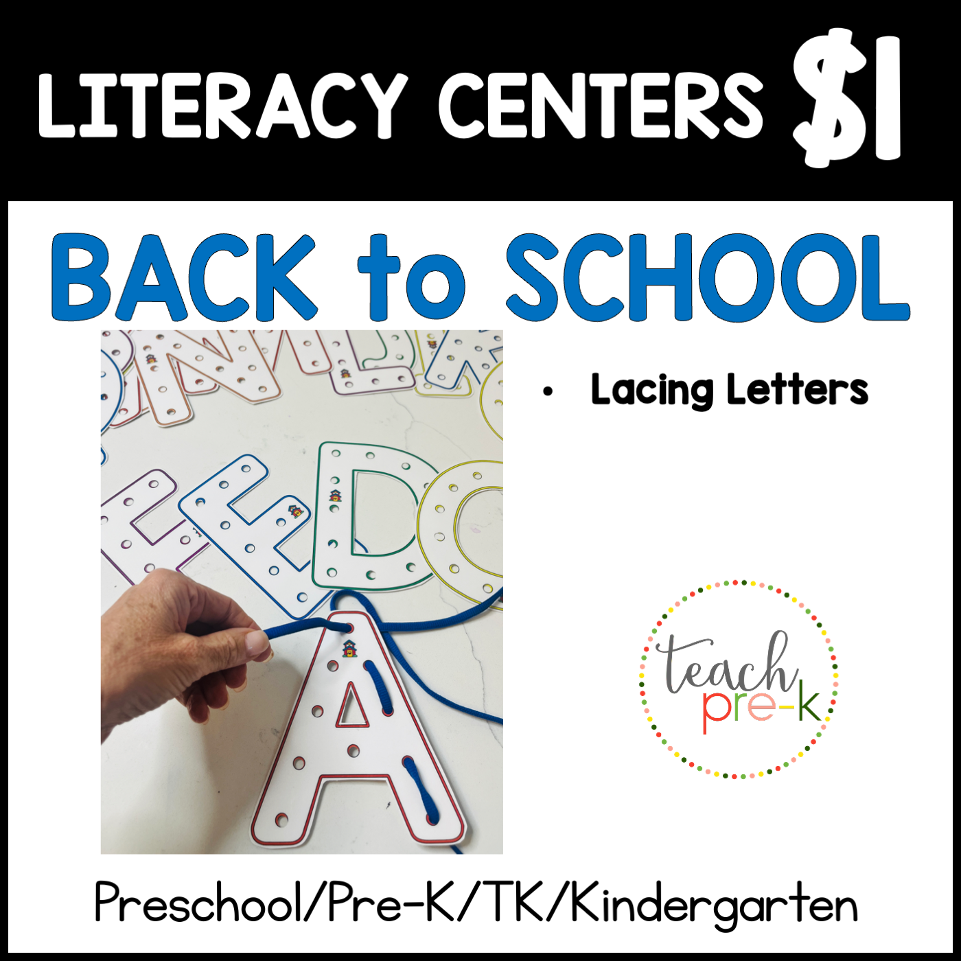 BTS Literacy Centers/Now Lacing Letters