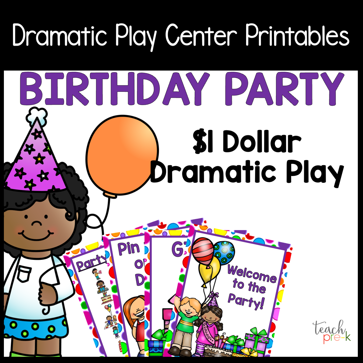 Birthday Party Dramatic Play Set