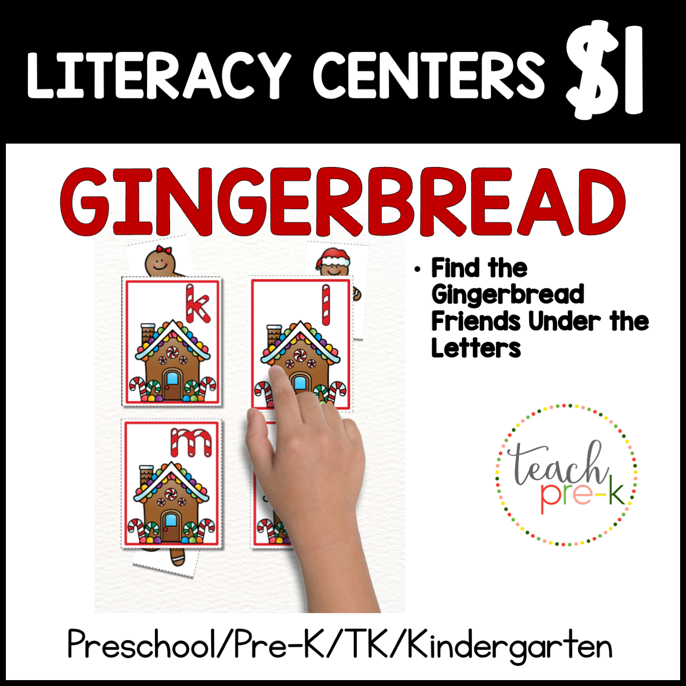Gingerbread Literacy Centers/ Find the Gingerbread Friends