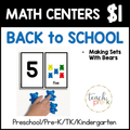 BTS Math Centers/Making Sets With Bears