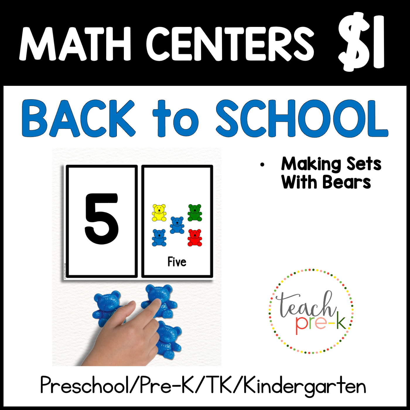 BTS Math Centers/Making Sets With Bears