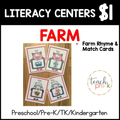 Farm Literacy Centers/Rhyme & Match Cards