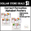 Correct Formation Alphabet Posters