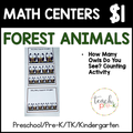 Forest Animals Math Centers/How Many Owls Do You See?