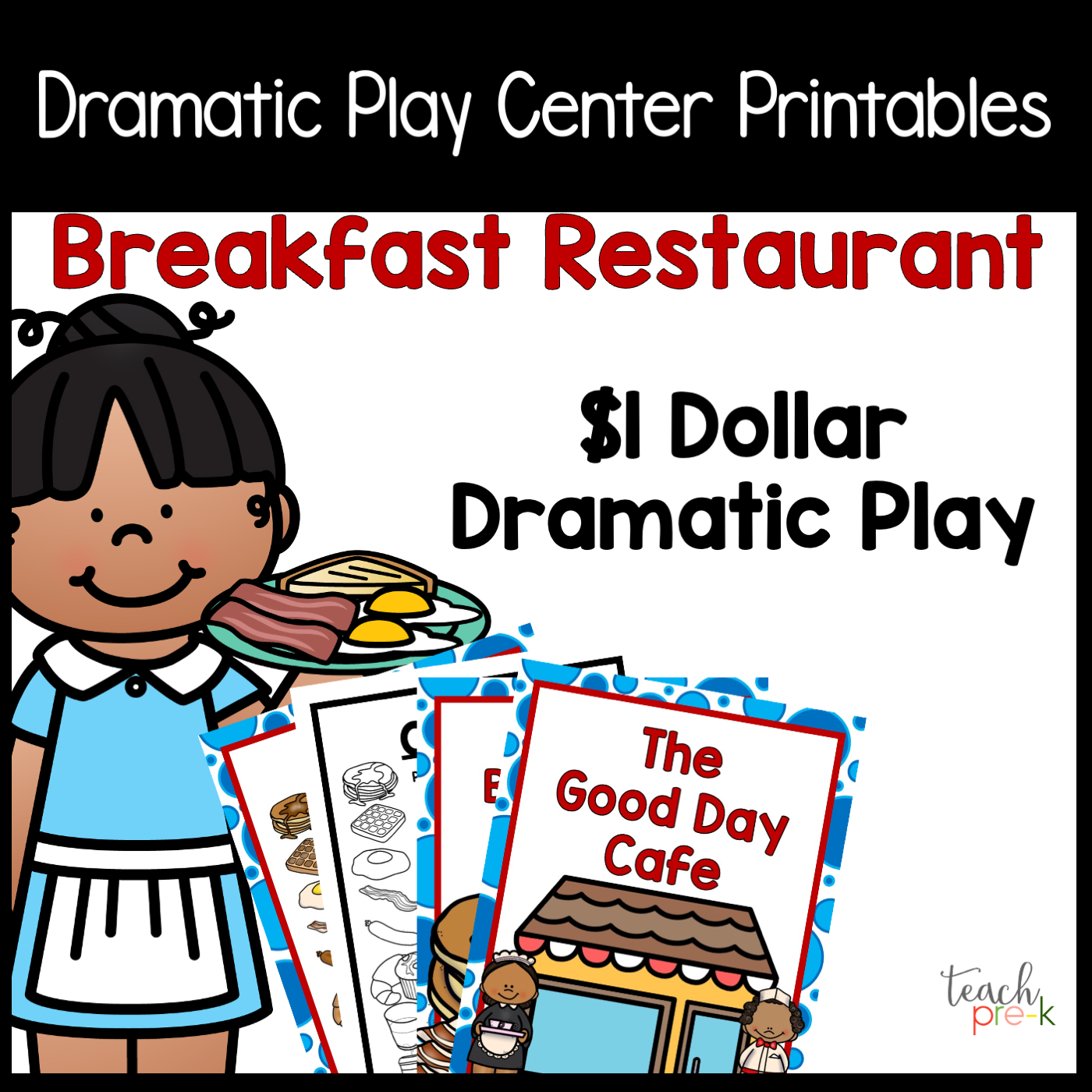 Breakfast Restaurant Dramatic Play Set