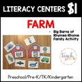 Farm Literacy Centers/Big Barns of Rhyming Words