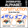 Construction Interrupted Alphabet