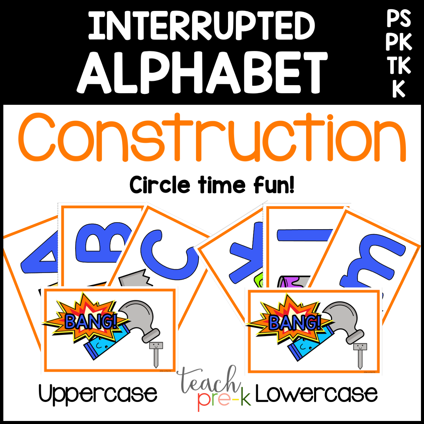 Construction Interrupted Alphabet
