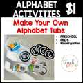 Alphabet  Activities & Resources/Make Your Own Letter Tubs