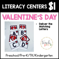 Valentine's Day Literacy Centers/Deliver the Matching Letters