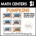 Pumpkin Math Centers/Number Sense Pumpkin Patch Draw & Cover